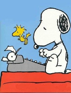 snoopy_writing