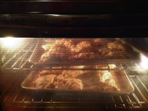 Scones, baking in the oven